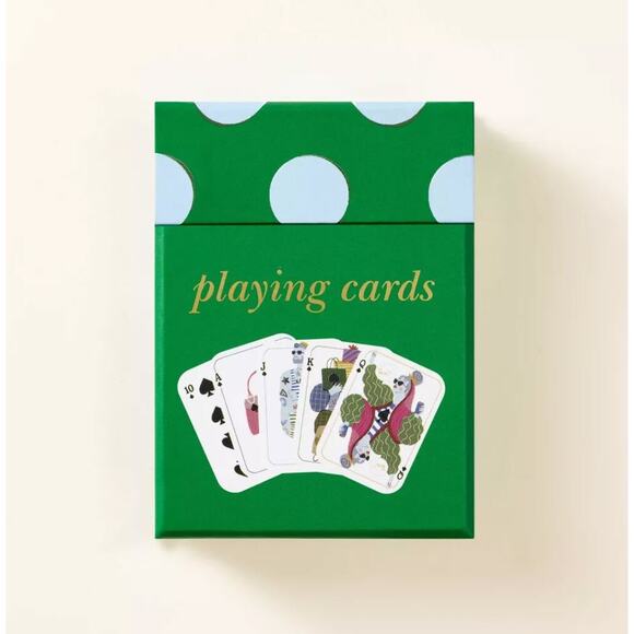 Kate Spade New York x Target Waterproof Deck of Cards Green - NEW - Picture 4 of 6